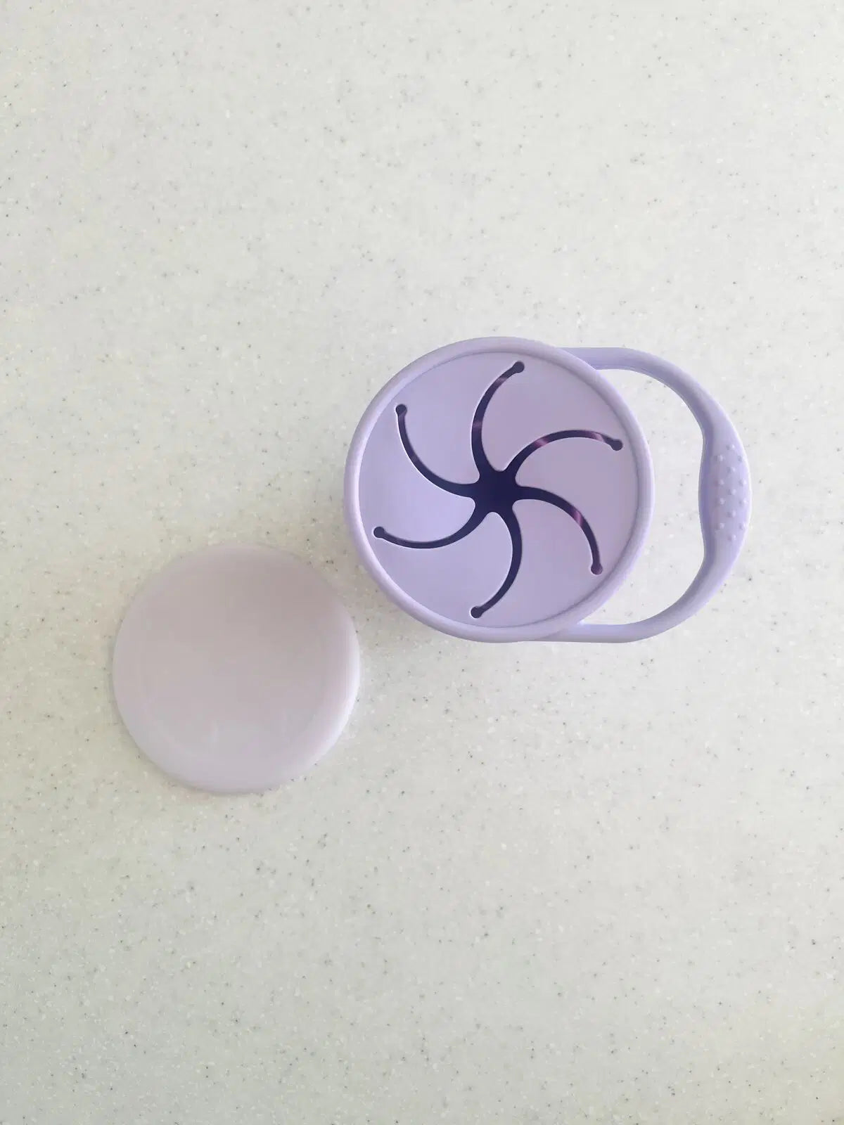 Mini & Me Snack Cup Collapsible with Lid Lilac