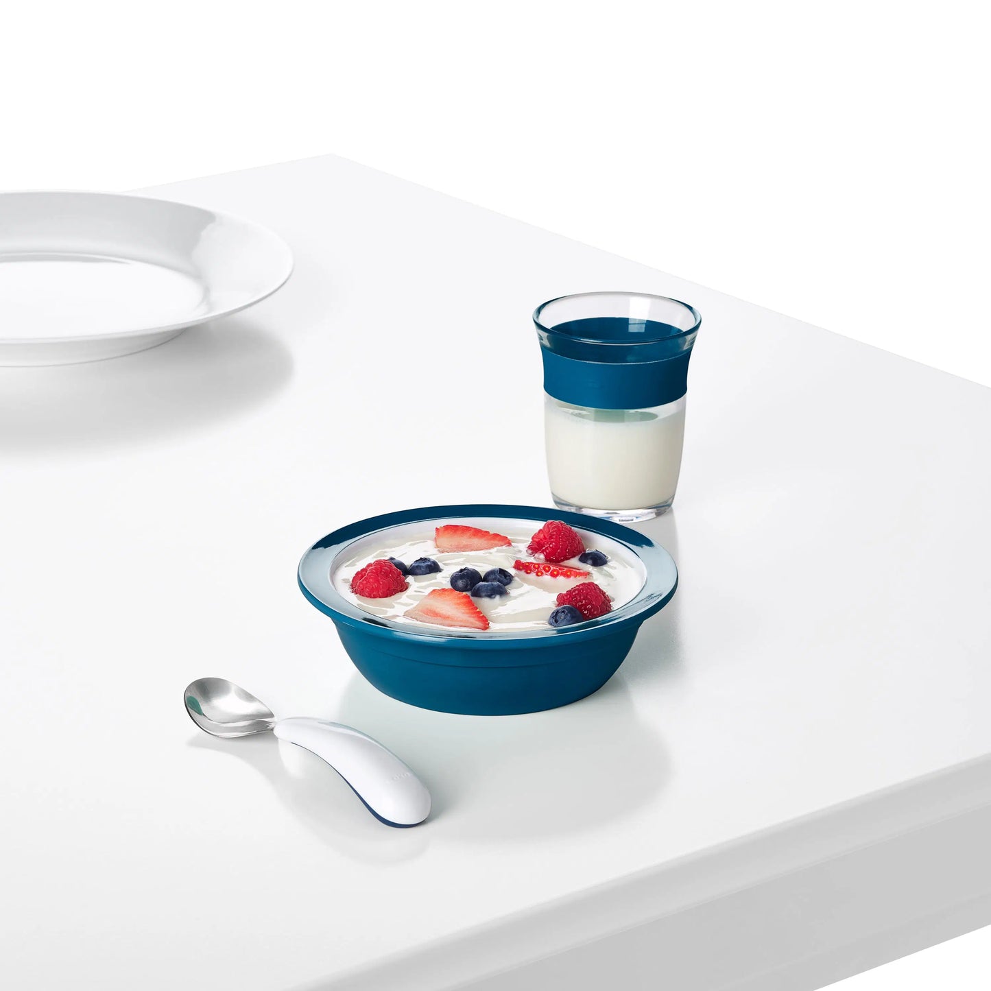 OXO TOT FORK & SPOON SET - NAVY