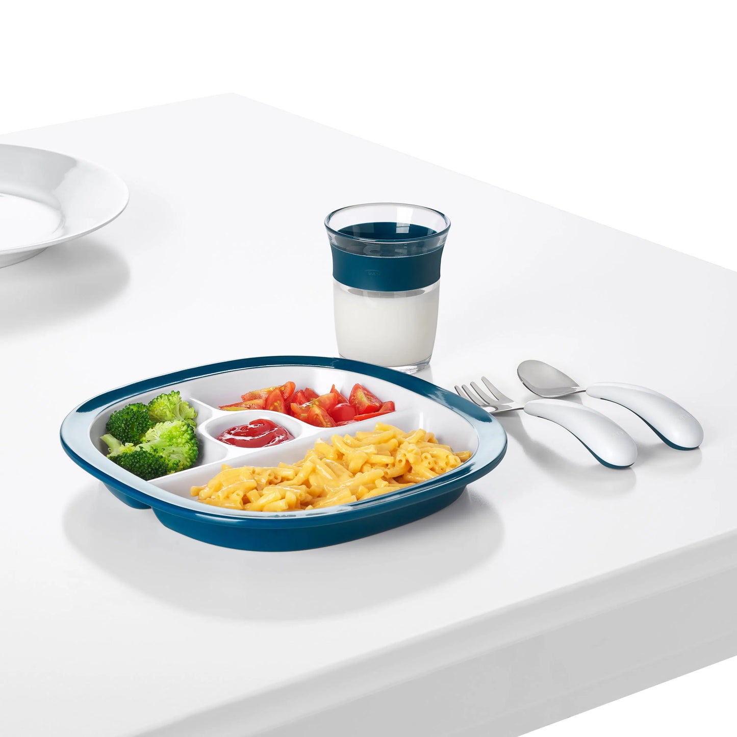 OXO TOT FORK & SPOON SET - NAVY