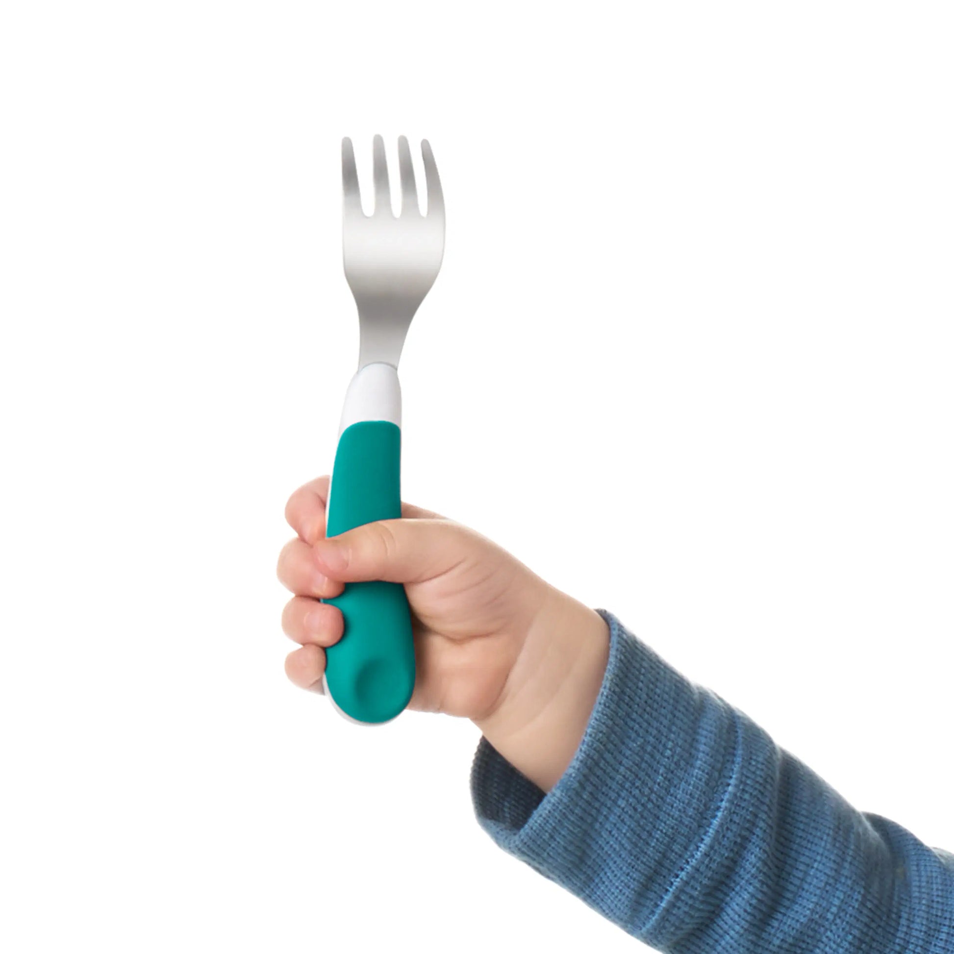 OXO Tot On The Go Fork And Spoon Set Teal