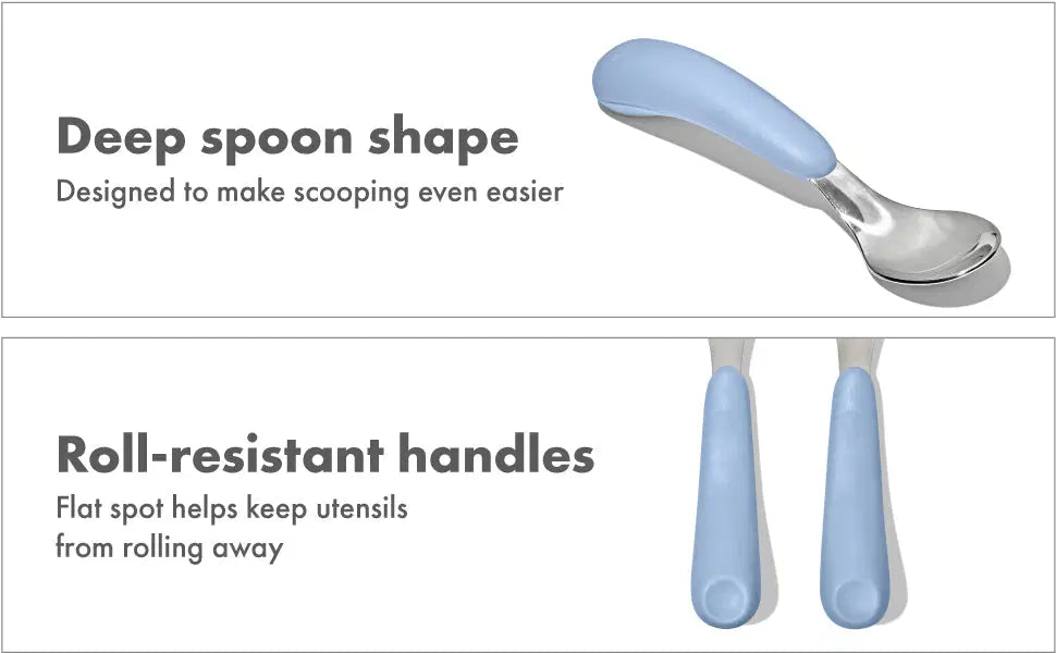 OXO TOT FORK & SPOON SET - DUSK