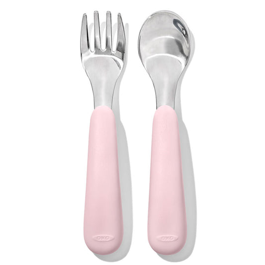 OXO TOT Fork & Spoon Set - Blossom