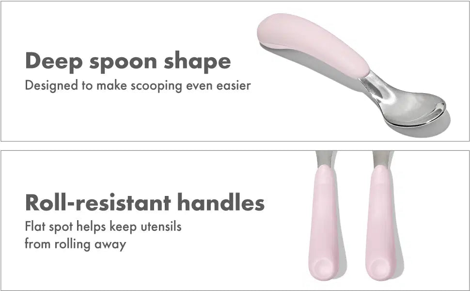 OXO TOT Fork & Spoon Set - Blossom