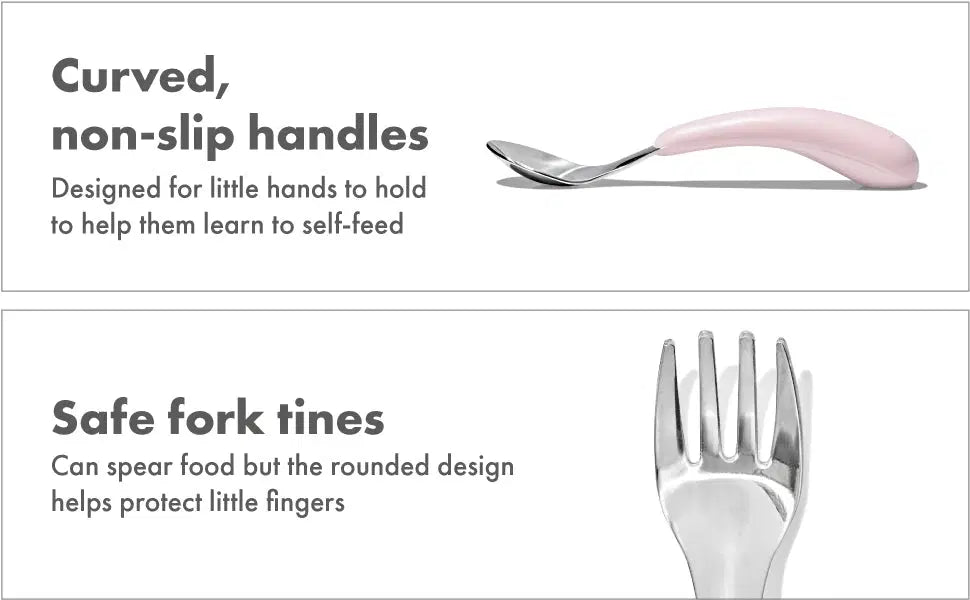 OXO TOT Fork & Spoon Set - Blossom
