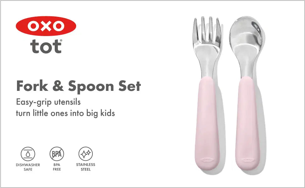 OXO TOT Fork & Spoon Set - Blossom