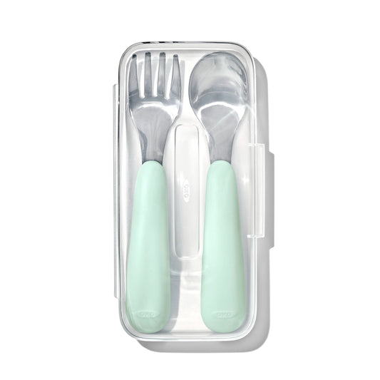 OXO TOT Fork & Spoon Set - Opal