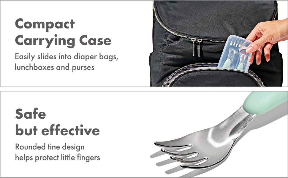 OXO TOT Fork & Spoon Set - Opal