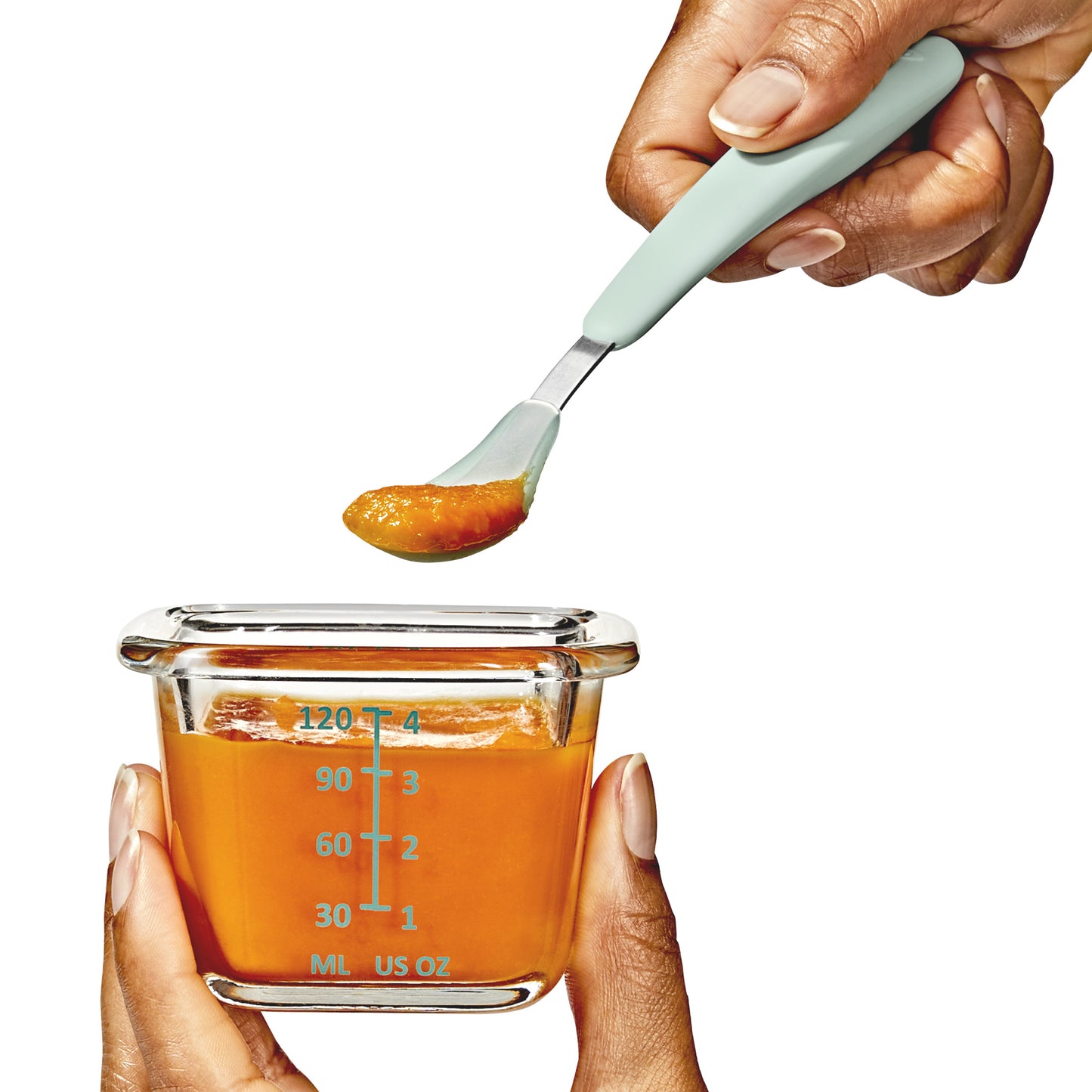 OXO TOT On-The-Go Feeding Spoon - Opal