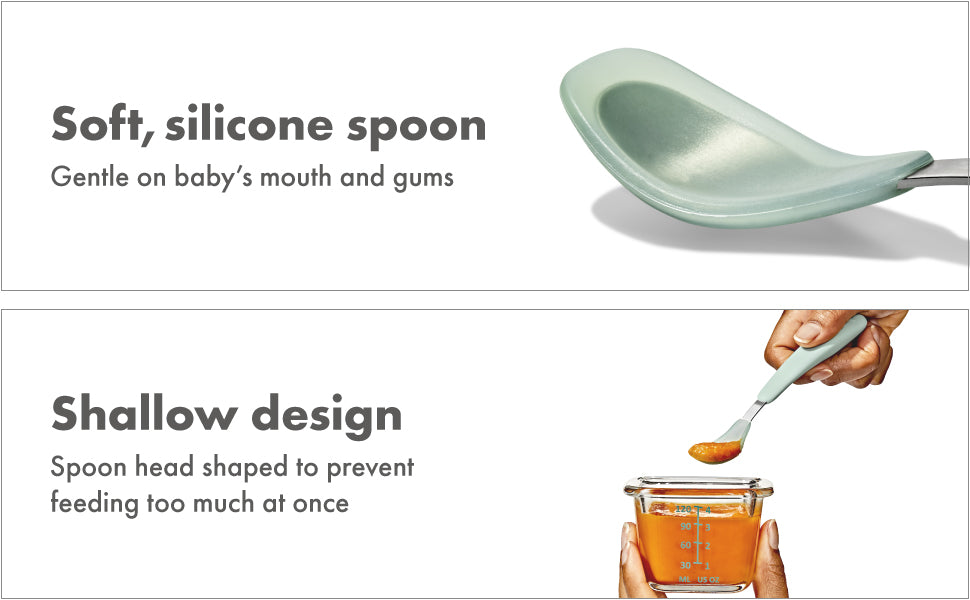 OXO TOT On-The-Go Feeding Spoon - Opal