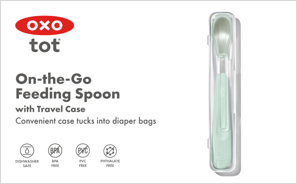 OXO TOT On-The-Go Feeding Spoon - Opal
