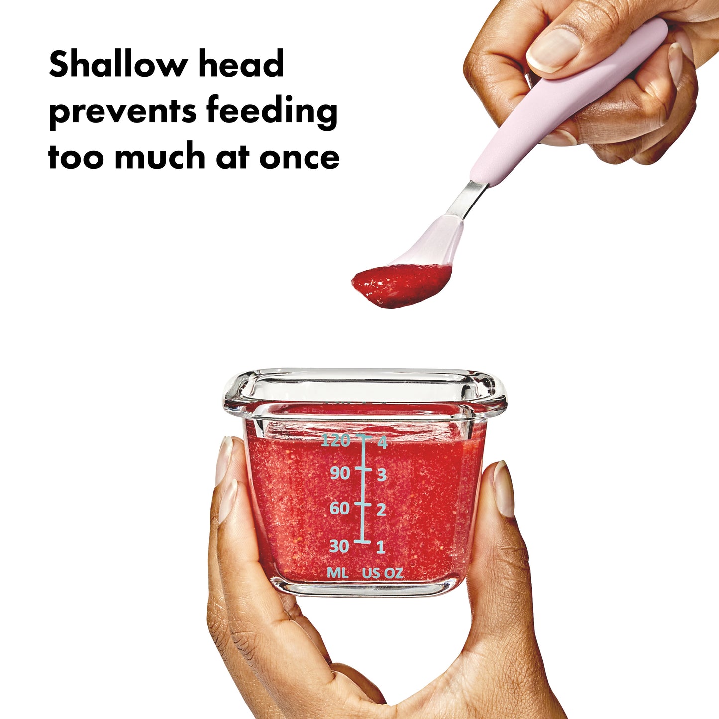 OXO TOT On-The-Go Feeding Spoon - Blossom OXO