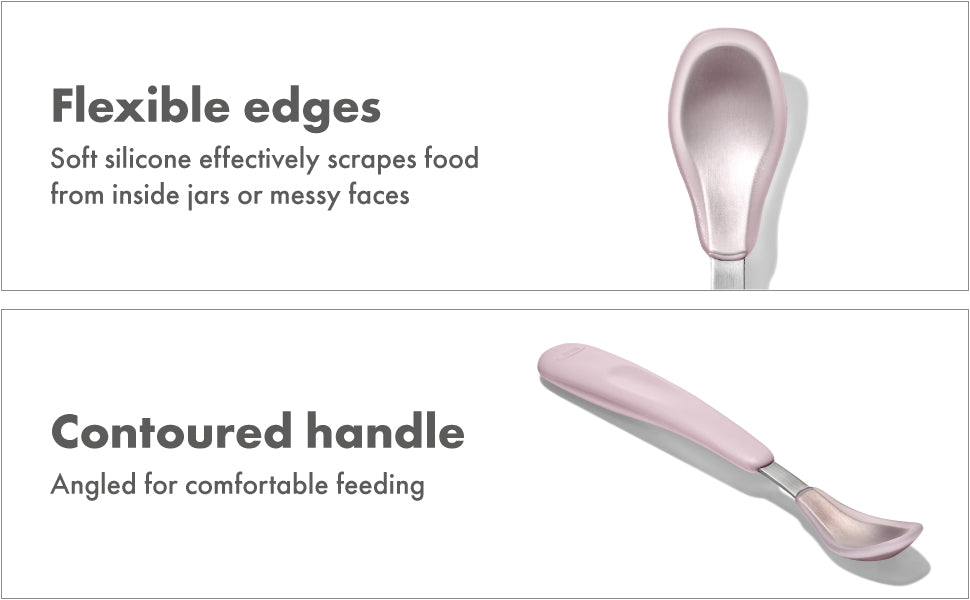 OXO TOT On-The-Go Feeding Spoon - Blossom OXO