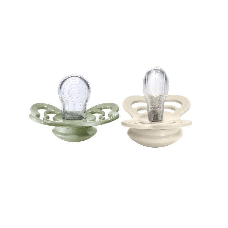 BIBS Supreme, Silicone S1 - Ivory/Sage - (2pk)