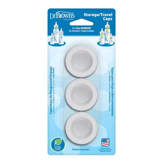 Dr Brown’s Travel Storage Caps for Narrow Neck Bottles