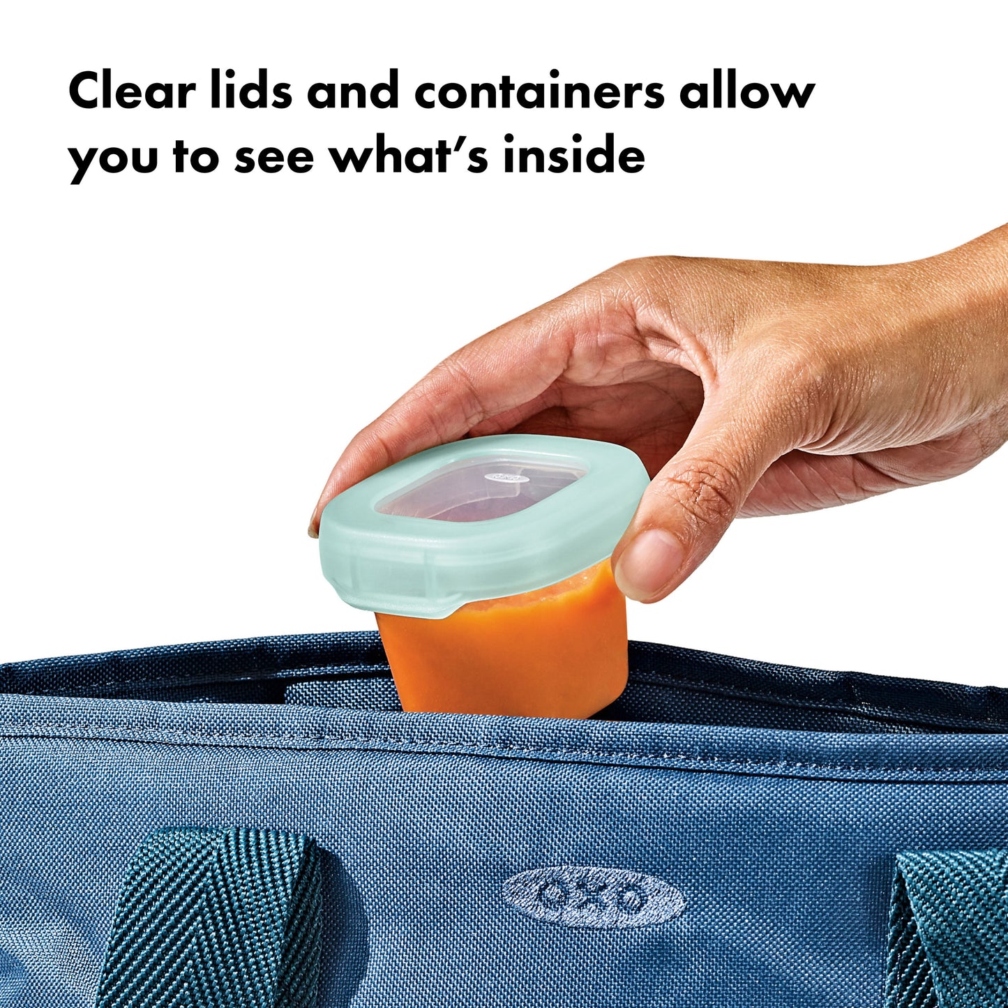 OXO TOT BABY BLOCKS FREEZER STORAGE CONTAINERS 60ML - OPAL