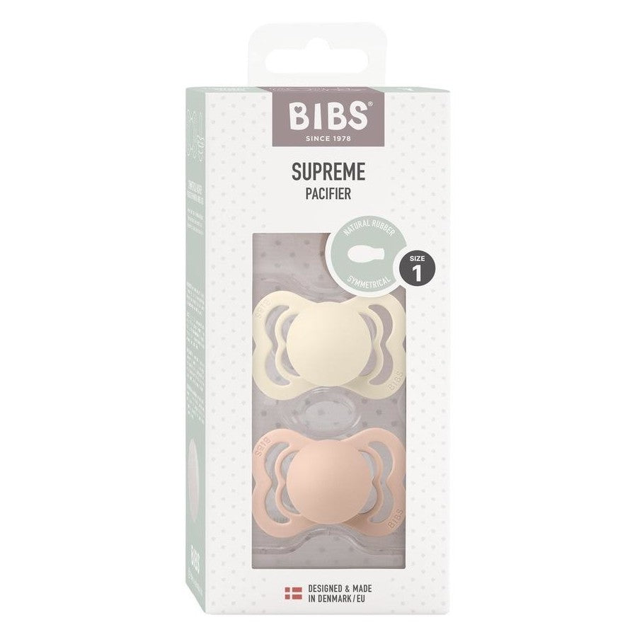 BIBS Supreme, Latex S1 - Ivory/Blush - (2pk)