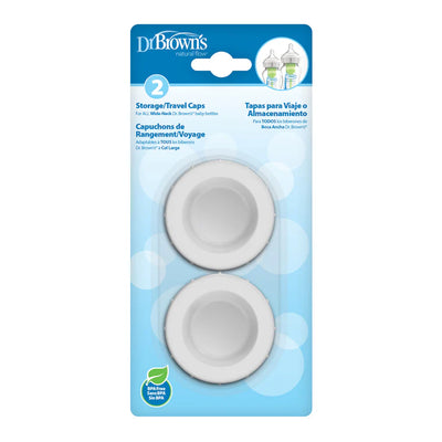 DR BROWN'S TRAVEL STORAGE CAPS FOR WIDE NECK BOTTLES