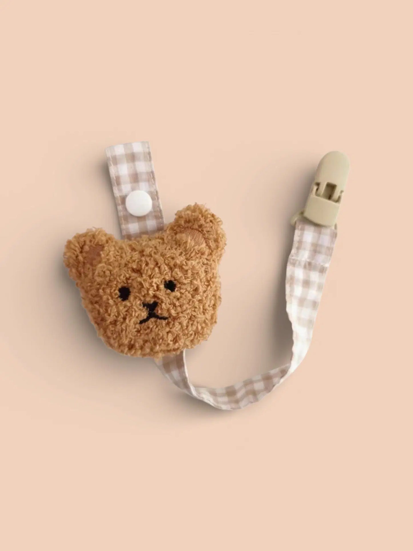 Giggle Bubs™ Plush Teddy Dummy Clip