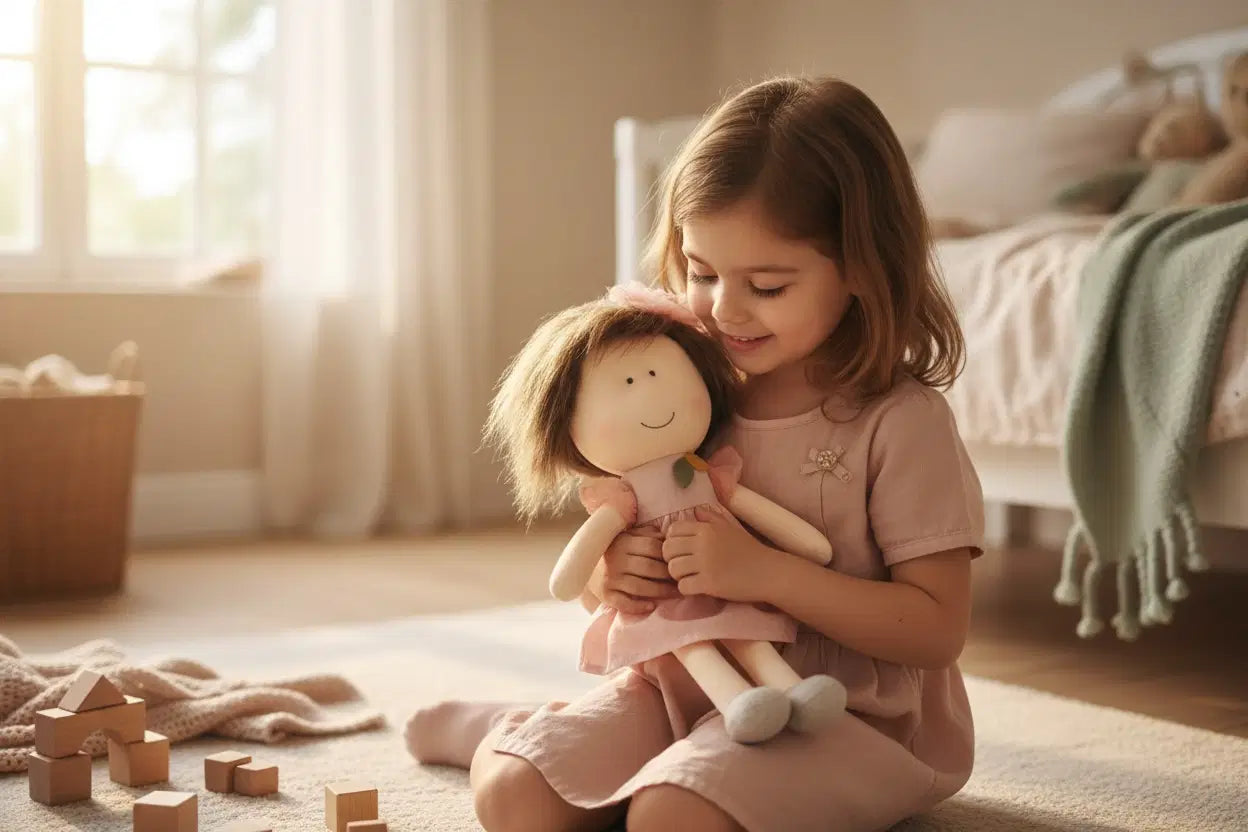Giggle Bubs 🌸 Lily – A Gentle Comfort Doll (50 cm)and 🌷 Mila – A Sweet Playtime Companion (50 cm)