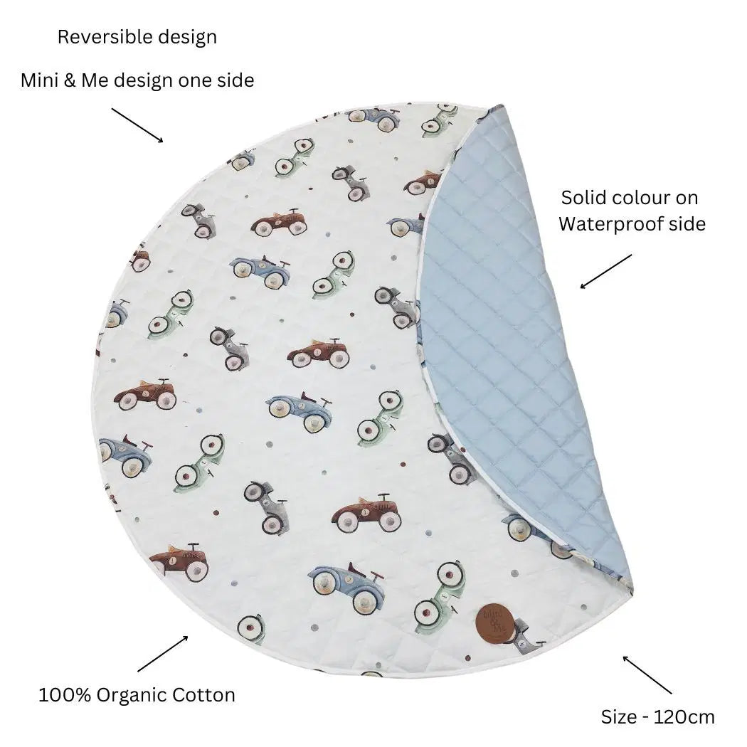 Mini Me Padded Waterproof Playmat Cars