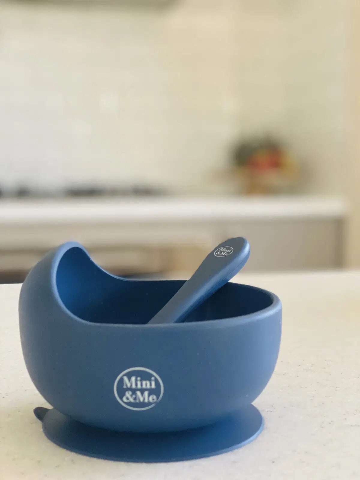 Mini Me Wave Bowl Spoon Blueberry