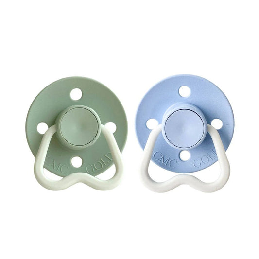 CMC Gold 'Hold Me' GLOW IN THE DARK Dummies - Sage + Baby Blue