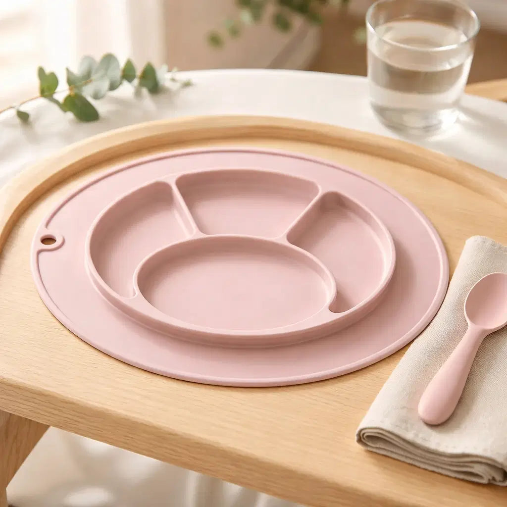 Giggle Bubs, Baby Silicone Non Slip Plate.
