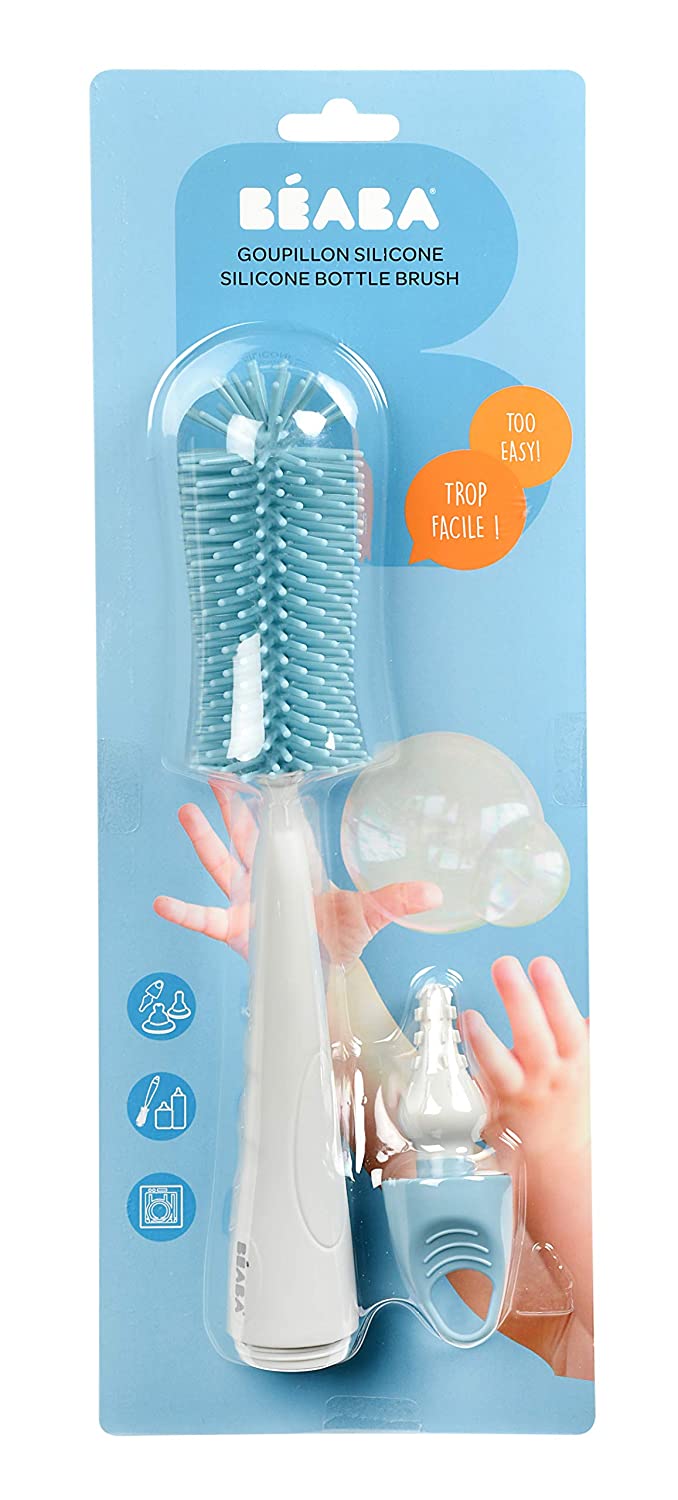 BEABA SILICONE BOTTLE BRUSH - BLUE