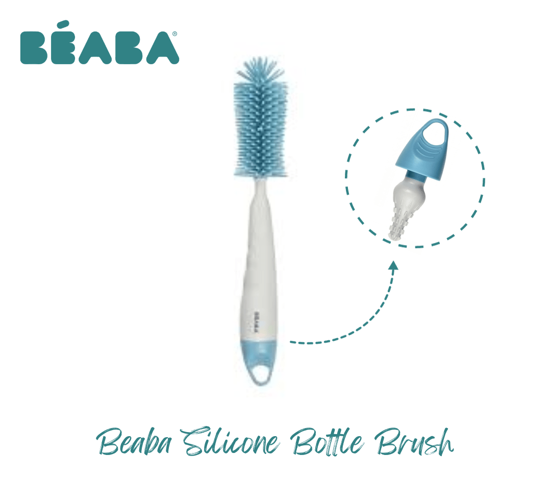 BEABA SILICONE BOTTLE BRUSH - BLUE