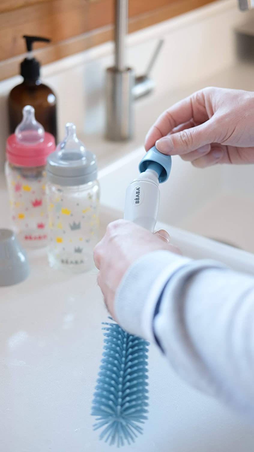 BEABA SILICONE BOTTLE BRUSH - BLUE