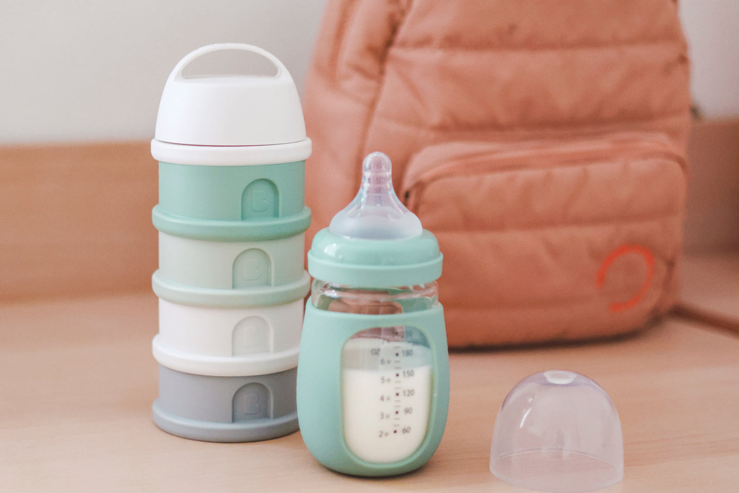 BEABA FORMULA AND SNACKS CONTAINER - TERRACOTTA