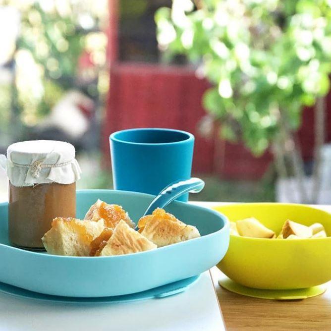 BEABA SILICONE SUCTION MEAL SET - BLUE