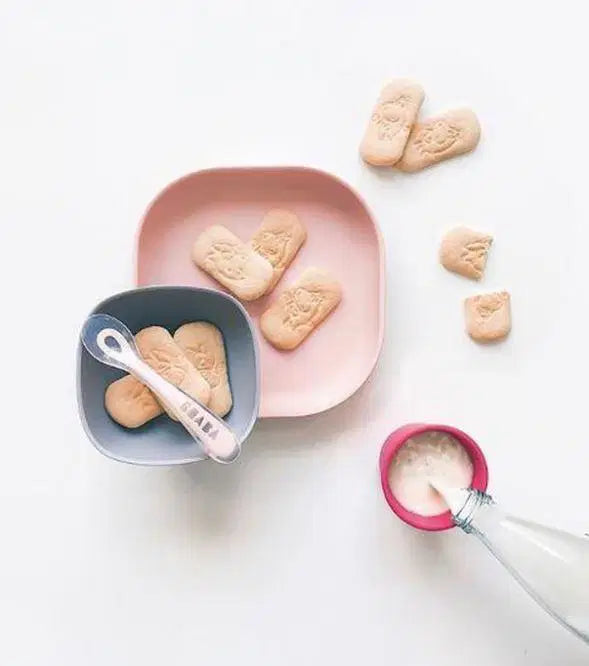 Beaba Silicone Suction Meal Set Pink