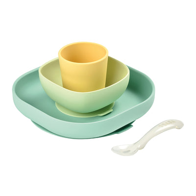 BEABA SILICONE MEAL SET - YELLOW VENDOR