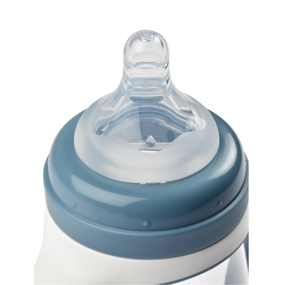 BEABA 2-IN-1 BOTTLE TO SIPPY LEARNING CUP 210ML - WINDY BLUE.  NEW
