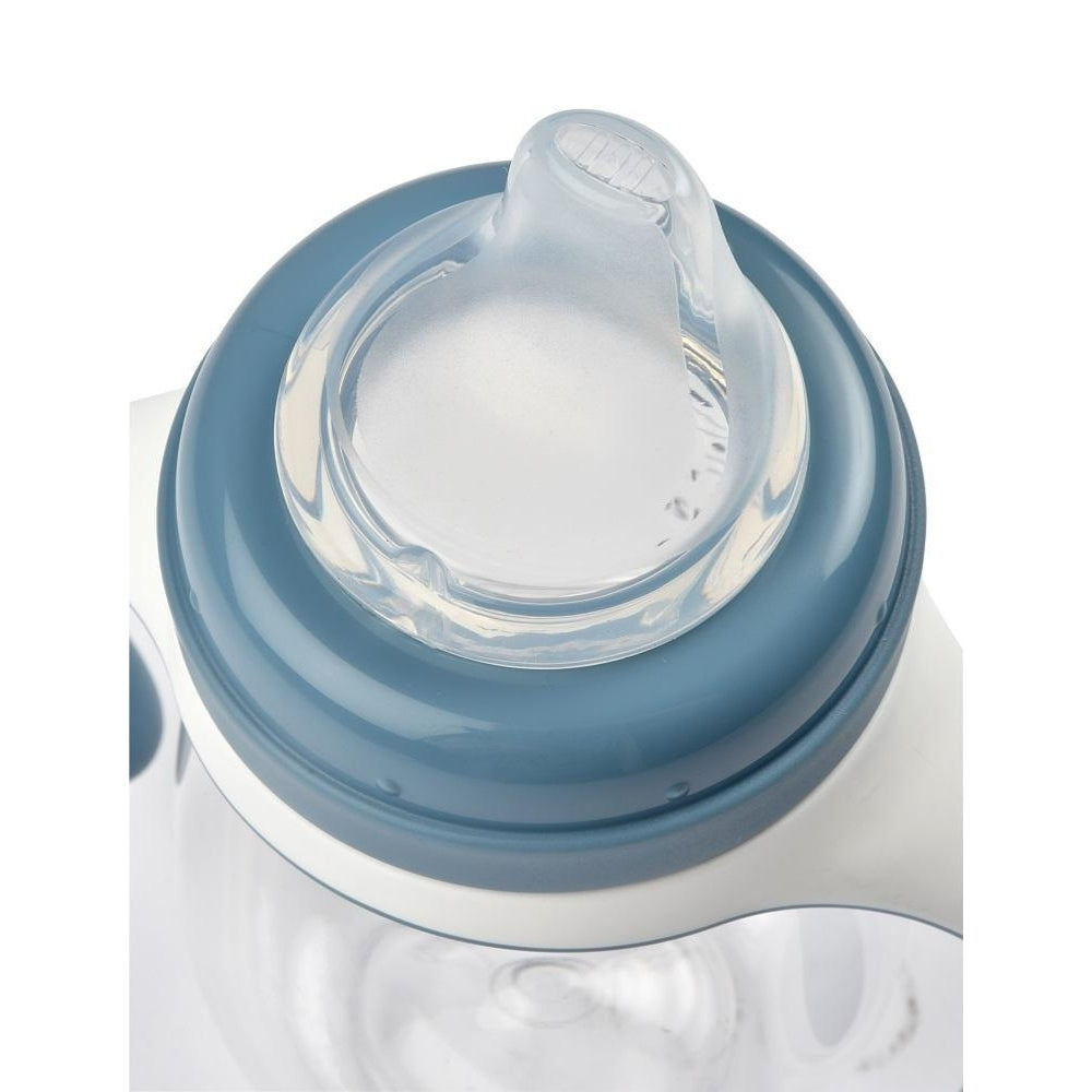 BEABA 2-IN-1 BOTTLE TO SIPPY LEARNING CUP 210ML - WINDY BLUE.  NEW