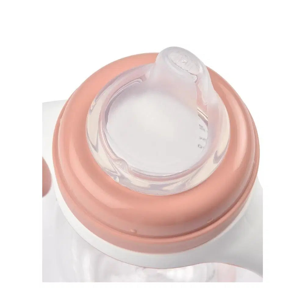 BEABA 2-IN-1 BOTTLE TO SIPPY LEARNING CUP 210ML - VINTAGE PINK