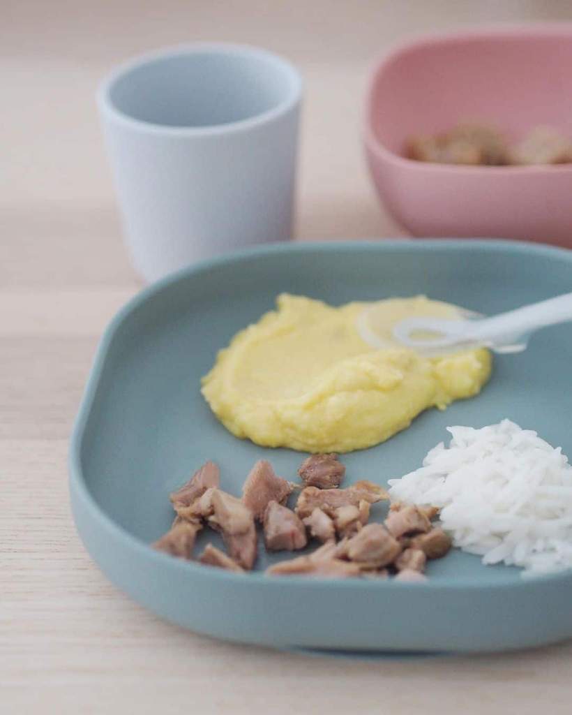 BEABA SILICONE SUCTION MEAL SET - EUCALYPTUS