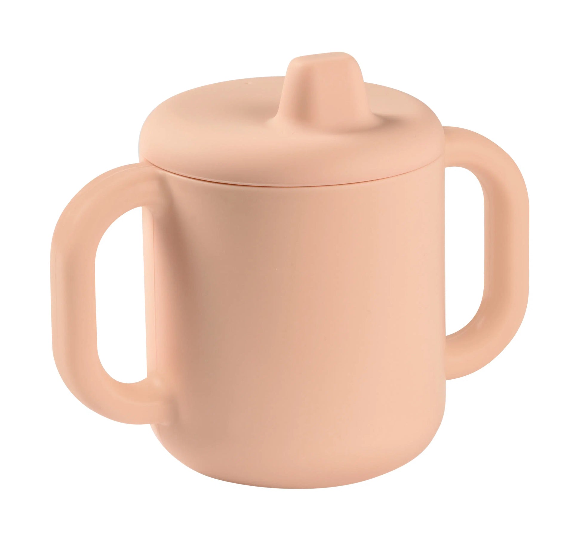Beaba Silicone Learning Cup with Spout Lid Pink