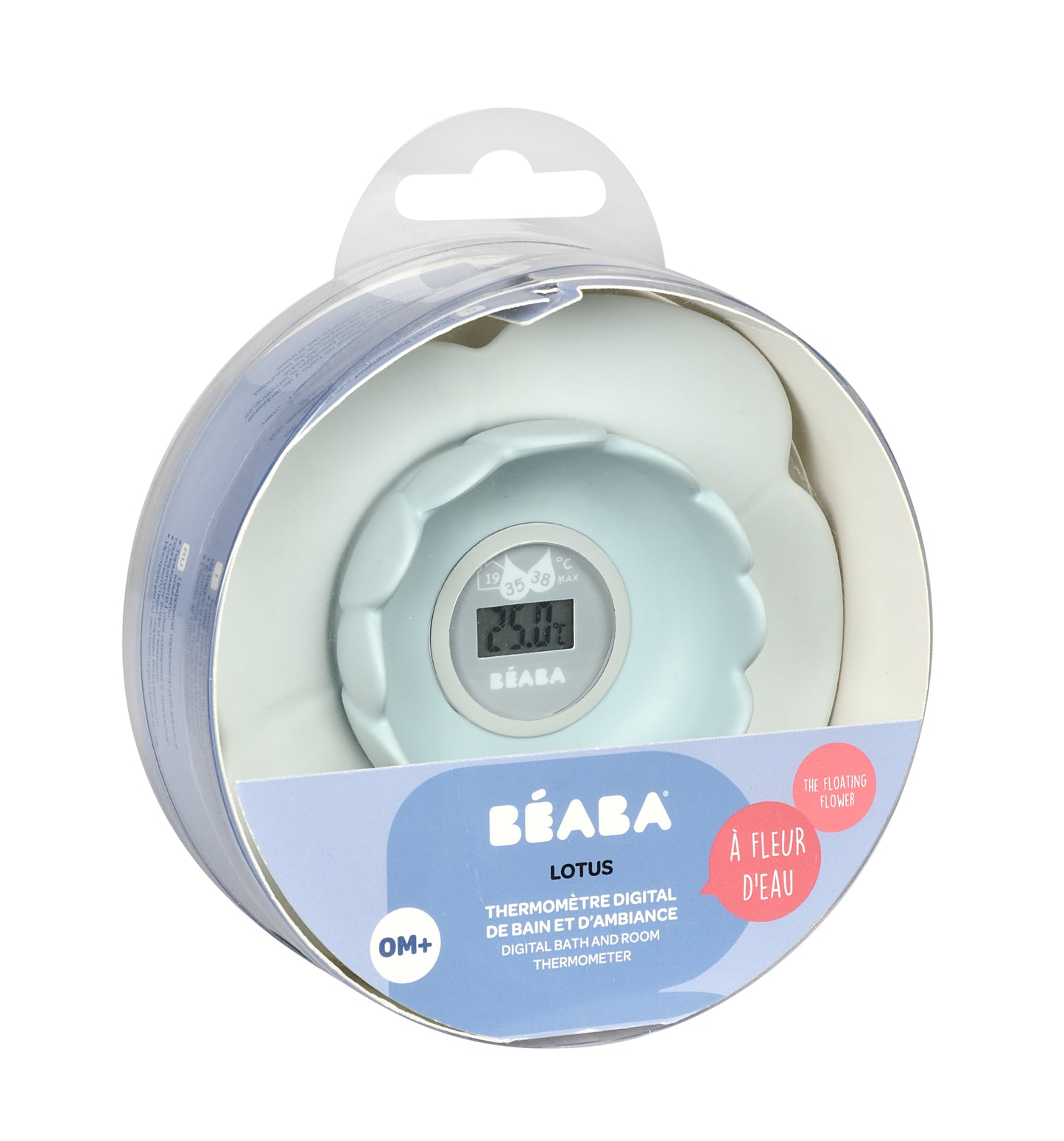 BEABA "LOTUS" MULTI FUNCTIONAL DIGITAL THERMOMETER - GREEN BLUE
