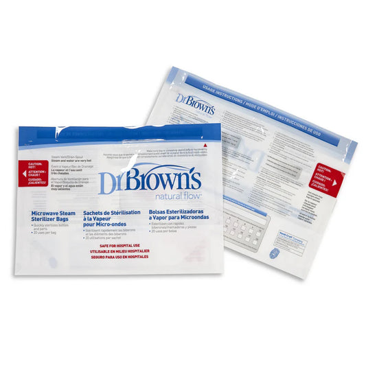 DR BROWN'S MICROWAVE STERILISER BAGS 5PK