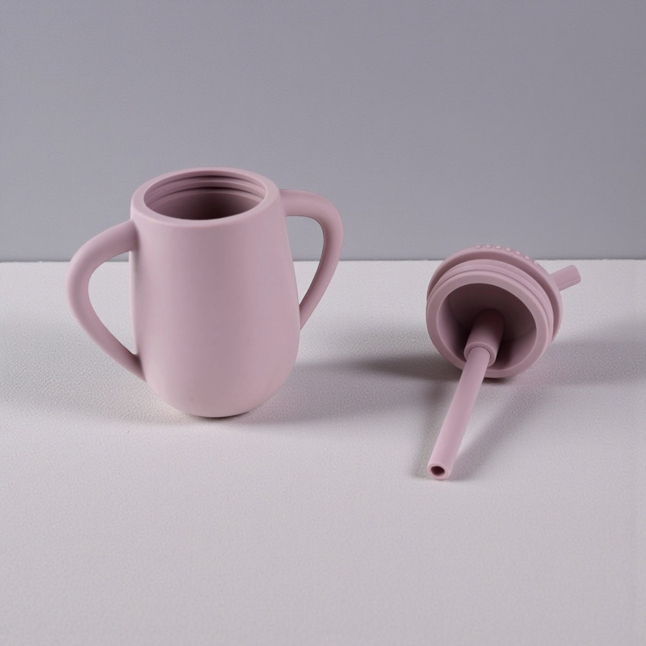 Giggle Bubs EasySip Silicone Straw Cup – Toddler Training Cup with Handles