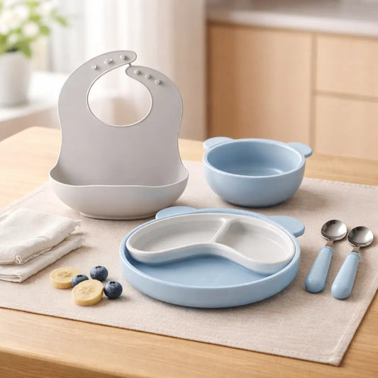 Giggle Bubs,Toddler Grow-With-Me Feeding Set