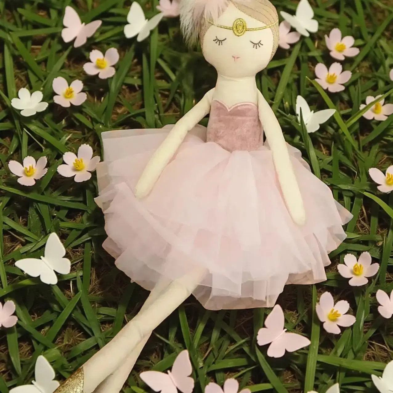 Giggle Bubs Lila Rose Ballerina Doll 50cm