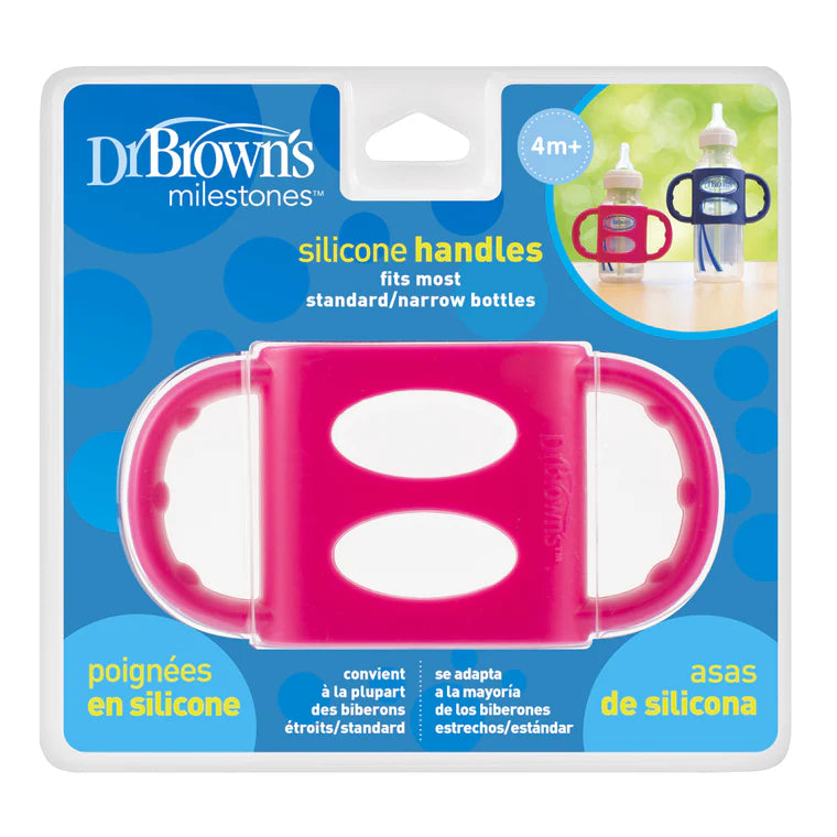 DR BROWN'S NARROW NECK SILICONE HANDLES FOR FEEDING BOTTLE