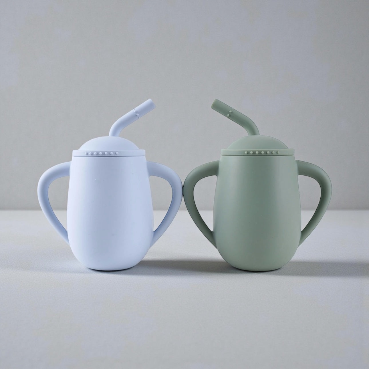 Giggle Bubs EasySip Silicone Straw Cup – Toddler Training Cup with Handles