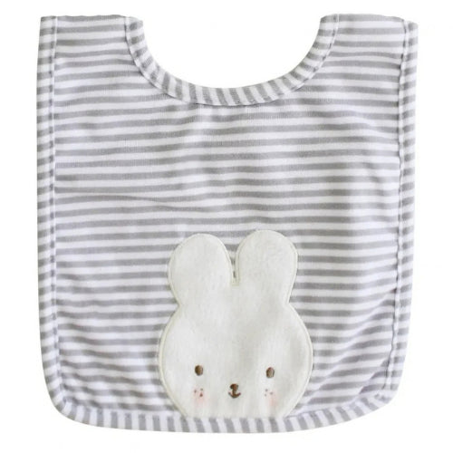 ALIMROSE Baby Bunny Bib Grey