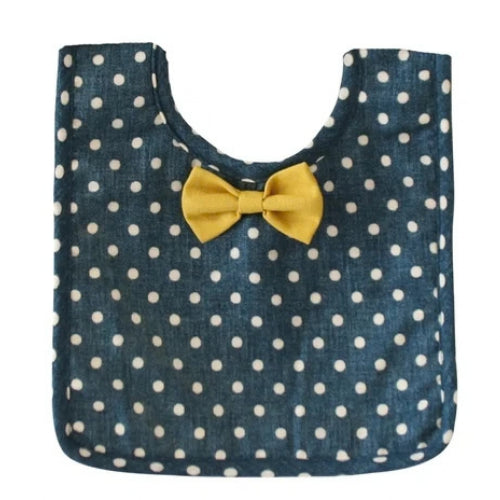 ALIMROSE Bow Tie Bib Ocean Blue