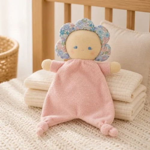 ALIMROSE Flower Baby Comforter 29cm Liberty Blue