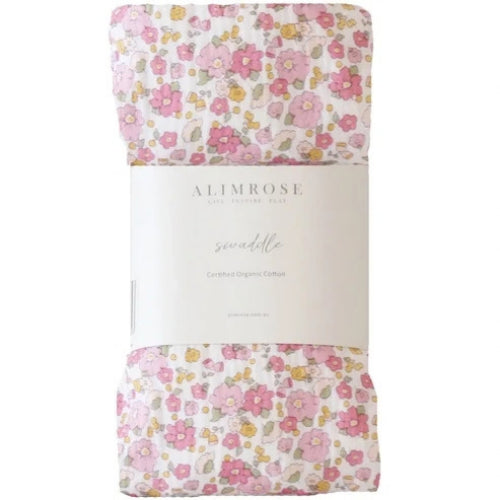 ALIMROSE Muslin Swaddle Rose Garden